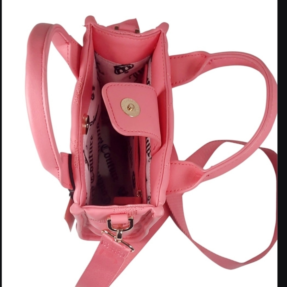 Juicy Couture Pink Quilted Crossbody/Handbag- NWT Never Used - Picture 3 of 4